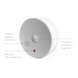 Suitsuandur XP-350, integreeritud 9V patareiga (2 tk.)