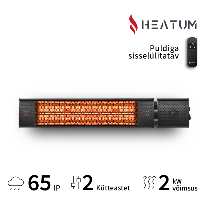 Infrapuna soojuskiirgur Heatum H2000R URBAN BLACK