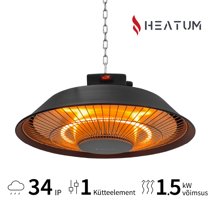 Infrapuna soojuskiirgur Heatum H1500 AURA BLACK