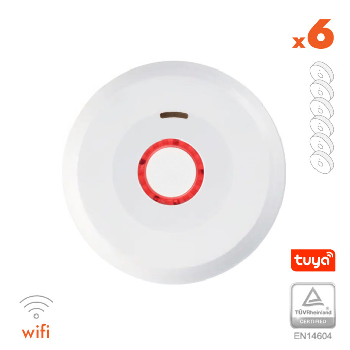 Suitsuandur XP-750W koos WIFI-ga, integreeritud 10-aastane 3V patarei  (6 tk.)