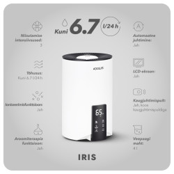 Õhuniisutaja Adolus IRIS 25W, 4l