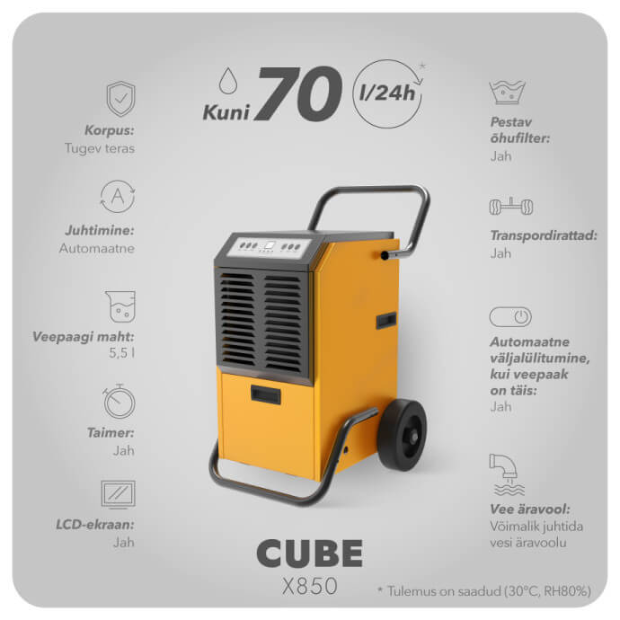 Adolus Cube X850 tööstuslik õhukuivati 3