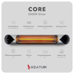 Infrapuna soojuskiirgur Heatum H2000R CORE SILVER