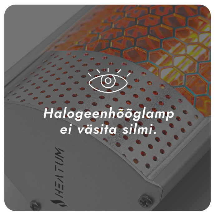 Infrapuna soojuskiirgur Heatum H2000R URBAN SILVER koos kolmjalaga8