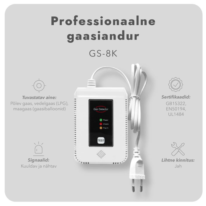 Professionaalne gaasiandur GS-8K