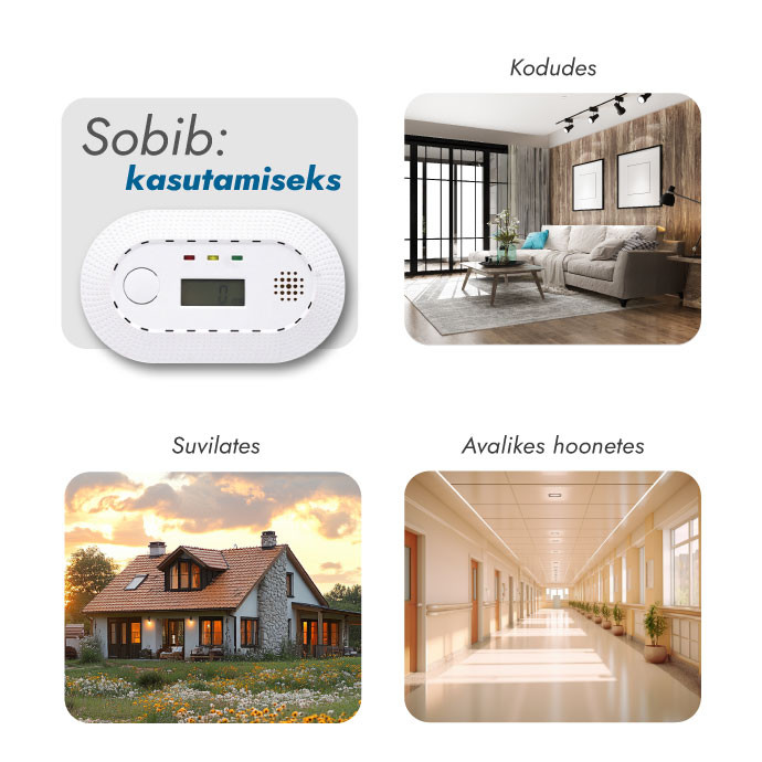 Süsinikmonooksiidi (vingugaasi) andur LP10-2, 10 aastat