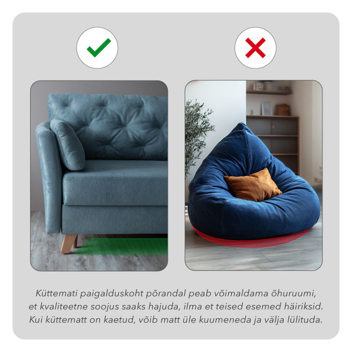 Elektriline põrandaküttematt Warmset Black 150 W (150-9) Elektriline põrandaküttematt Warmset Black 150 W (150-9)