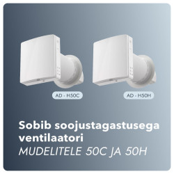 Soojustagastusega ventilaatori õuevõre (mudelile 50C ja 50H)