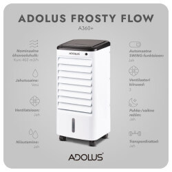 Mobiilne õhujahuti ADOLUS FROSTY FLOW A360+ ( 2 tk.) 2