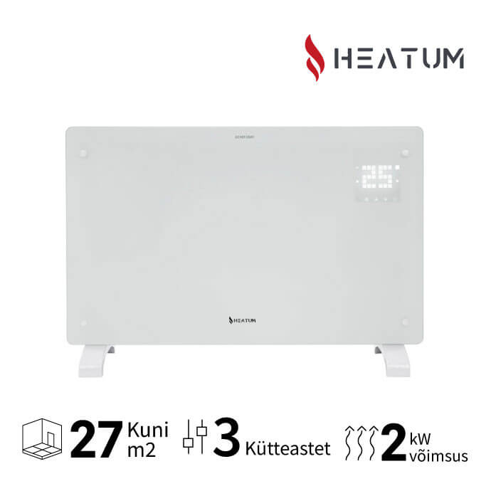 Konvektsioonkütteseade (elektriradiaator) Heatum REVO H2000R valge 1