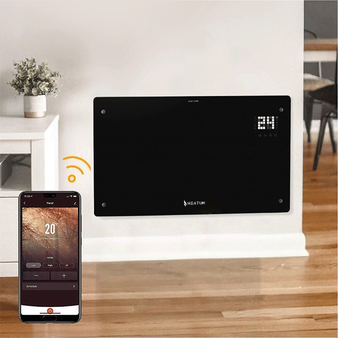 Konvektsioonkütteseade (elektriradiaator) Heatum REVO H2000R Must